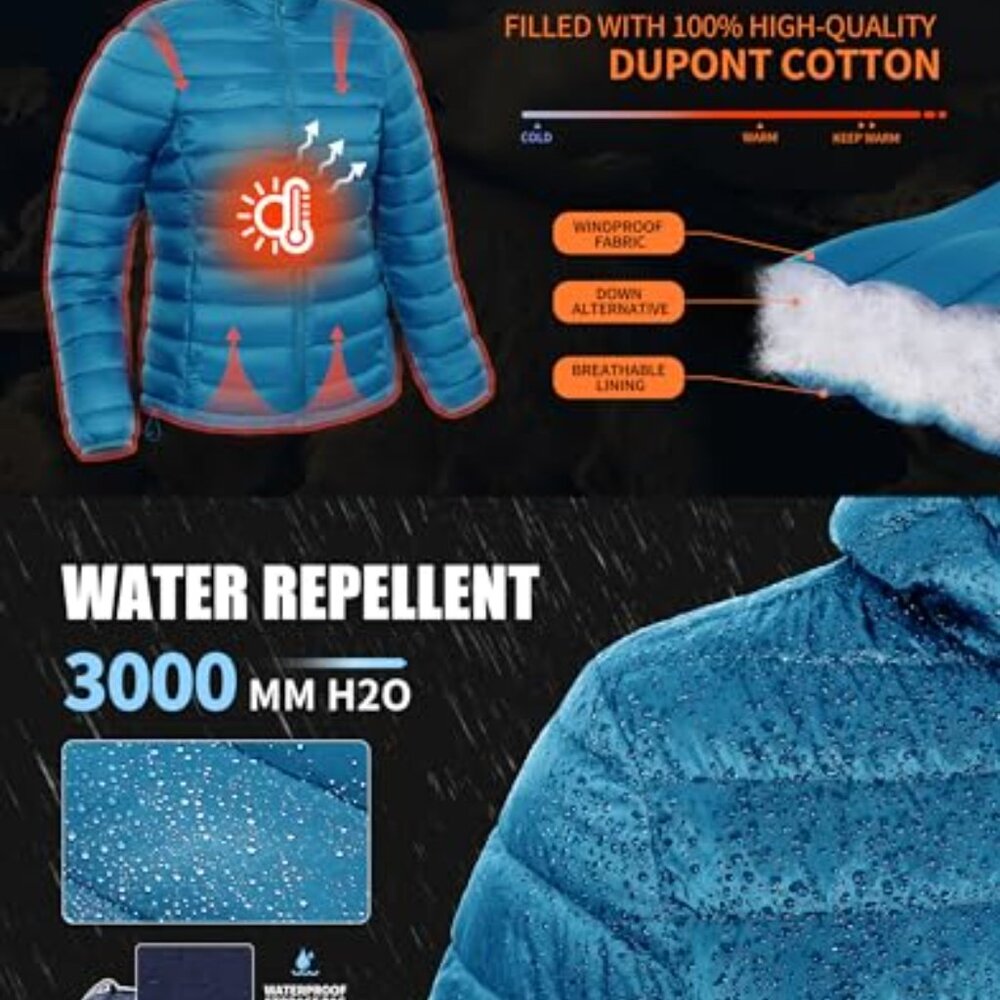 Packable Puffer Jacket Lightweight Quilted Coat W… - image 6